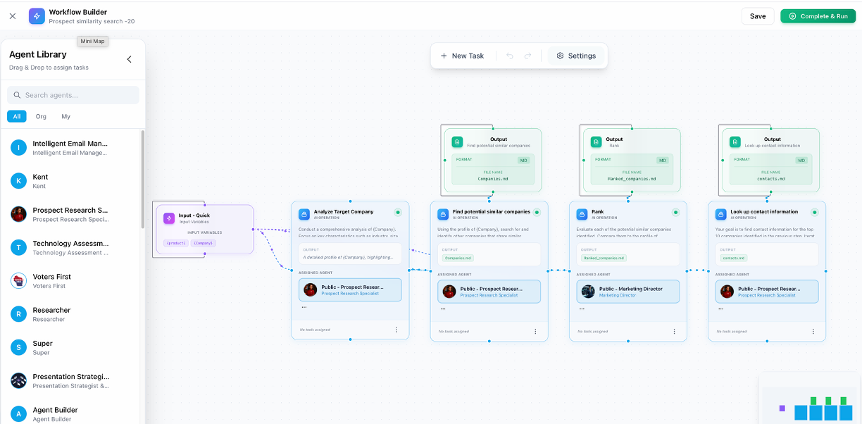 Ordify shared workflow run view for organization-wide multi-agent jobs